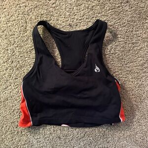 Ryderwear Black and Red Sports Bra